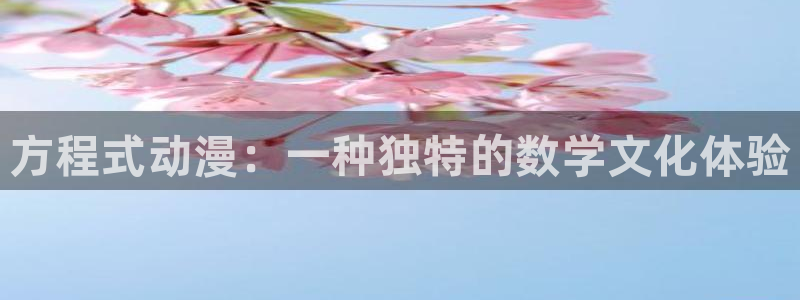 age漫画网：方程式动漫：一种独特的数学文化体验